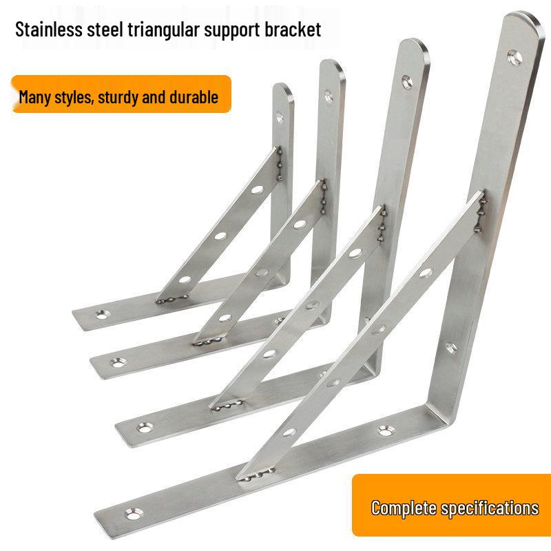 Stainless Steel Wall-Mounted Tripod Bracket for Load-Bearing Support and Partition Fixing