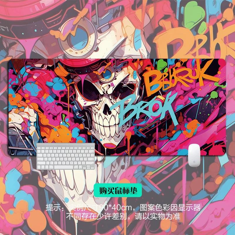 Shounen Anime ONE PIECE Leather Mouse Pad Oversized Anime E-sports Game Table Mat Notebook Keyboard Non-slip Waterproof Mouse Pad Office Desktop Pad