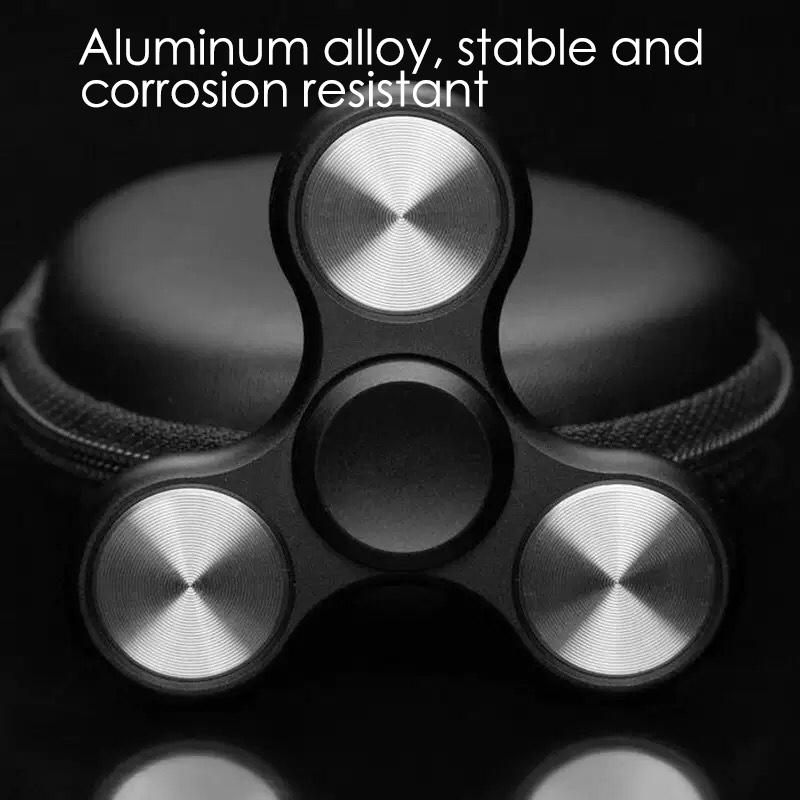 Aluminum Alloy Hand Spinner Edc Heptagonal Electroplate Hybrid Autism Adhd Kid Toy Finger Gyro Metal Bearing Relieve Stress Gift