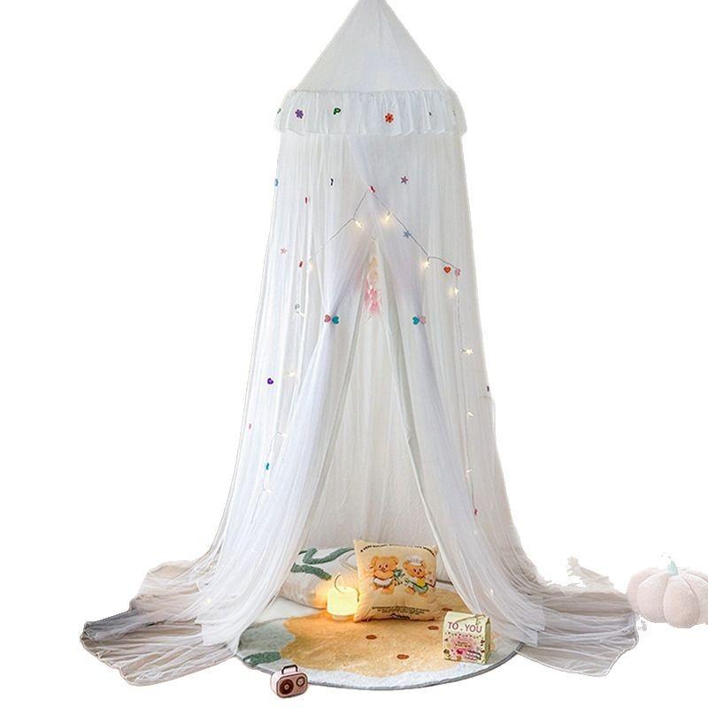 Hanging Dome Mosquito Net Hanging Round Encrypted Bed Curtain Mesh Anti-Mosquito