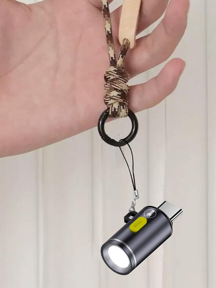1pc High Efficiency LED Torches Mini USB C Flashlight For Multiple Scenario Including Hiking And Emergency Camping