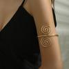 IF ME Multi-Layer Spiral Arm Ring Bracelet Exaggerated European and American Simple Vintage Open Cuff Bangles for Women Jewelry Gifts