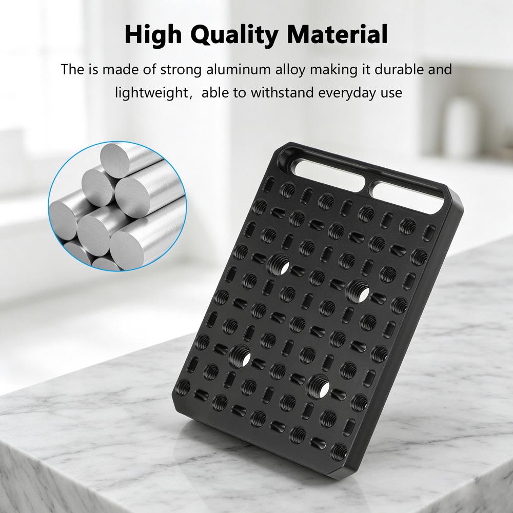 HDRIG Multifunctional Cheese Plate with 1/4" 3/8" Threaded Holes - 4024 Model