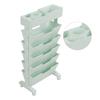 5 Tier Book Rack Multifunctional Removable Bookcase Multilayer Storage Rack for Dormitory   Classroom