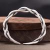Retro Verdrehtes Schuppen-Seil-Armband für Männer Zinklegierung Farbe Punk Gothic Rock Hiphop Verstellbares Armband Biker Zubehör Unisex Geschenk