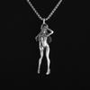 Silver-Plated Sexy Cute Bunny Girl Pendant Beautiful Girl Cosplay Necklace Men and Women Rock Party Anime Jewelry Couple Gifts