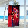 Robert Lewandowski Celebrates Goal Beach Towel Quick-Dry Soft Microfiber Comfortable Lightweight