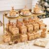 24-Pack Paper Christmas Gift Treat Box 3D Party Snack Box New Xmas Dessert Box  for Xmas Event