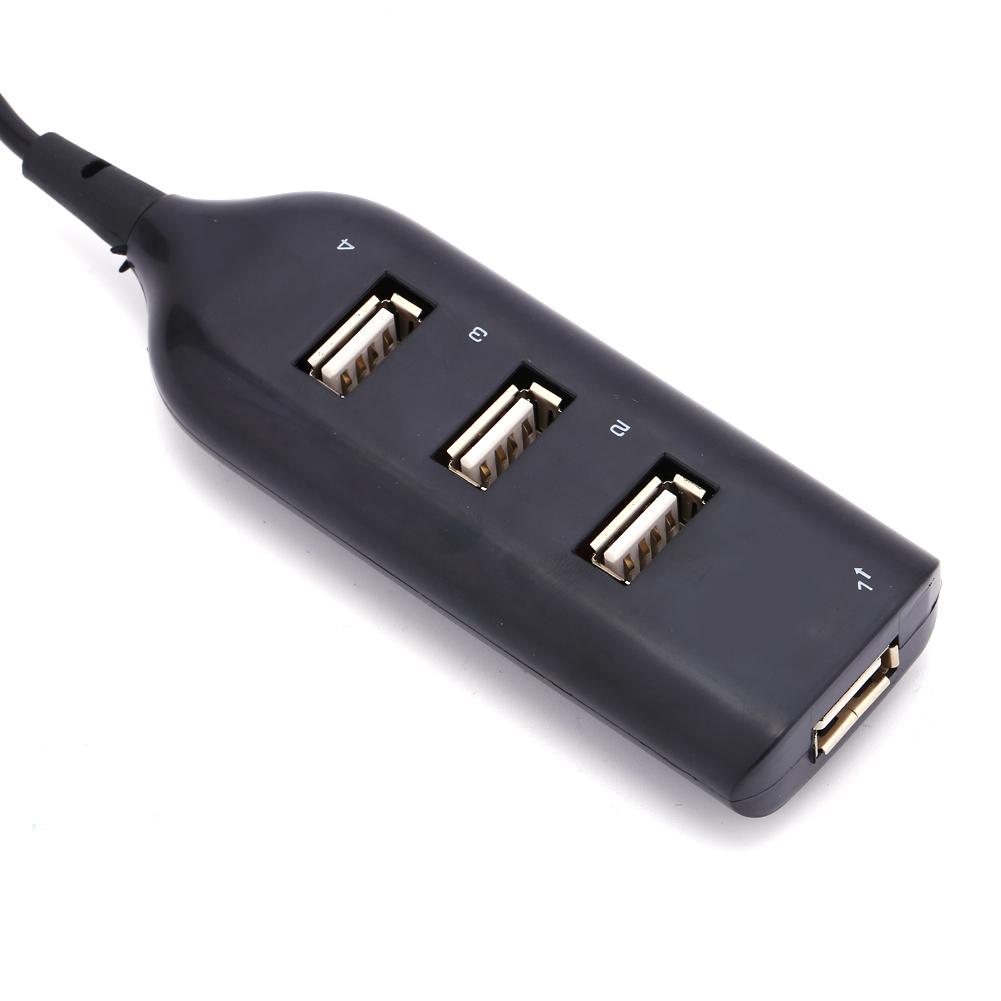 Wired Micro USB 2.0 4-Port Distributor Multi Hub Splitter Power for PC Computer