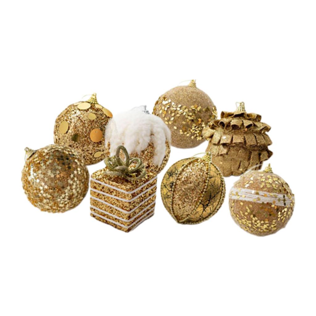 Christmas Balls Ornaments Christmas Tree Decorations DIY Hanging Balls for Holiday Celebration Valentine's Day Home Anniversary