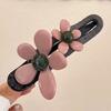Double Flower Duckbill Clip Sweer Elegant Ponytail Clip for Women Girls Thin Thick Curly Hair Styling Hair Accessories Barrettes