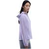 Anta Outdoor Series Solid Color Zipper Hooded Comfortable Breathable Versatile Loose Sun Protection Jacket Women Jackets Cool-Purple 962526601-3