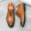 Fashion Men Casual Shoes Retro Zipper Men Formal Shoes Office Business High Quality Men Party Wedding Casual Shoes