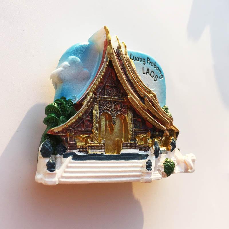 Laos Travelling Fridge Magnets Luang Prabang Vang Vieng Tourism Souvenirs Fridge Stickers Wedding Gifts Magnetic Stickers