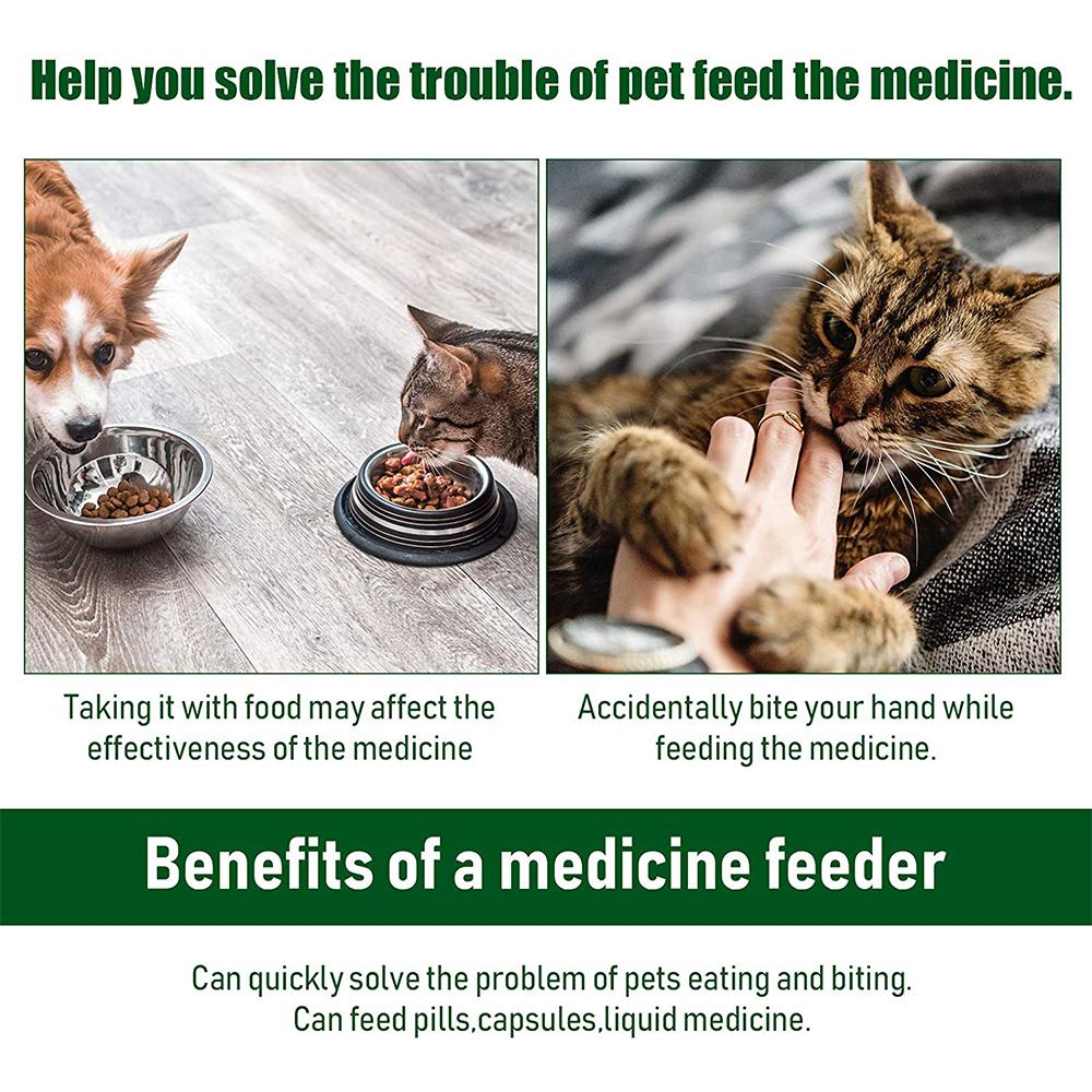 New 4PCS Circular Pet Cat Feeding Dispenser Tools Reusable Plastic Feed Pets Faster