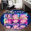 Personalized K-KPop Demon Hunters Round Chair Office Rug - Perfect for Mat, Office Chair & More - Ideal Gift for Birthdays and Holidays