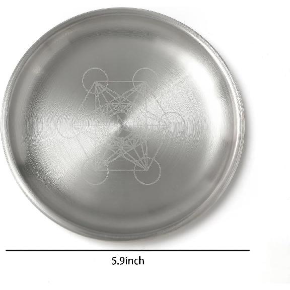 Offering Bowl Ritual Plate Great for Altar use, Shamanic Wicca Ritual, Incense Burner, Smudging, Decoration (Metatron)