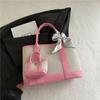 Canvas bag women's large-capacity Sen Meng simple autumn shoulder portable large class tote bag