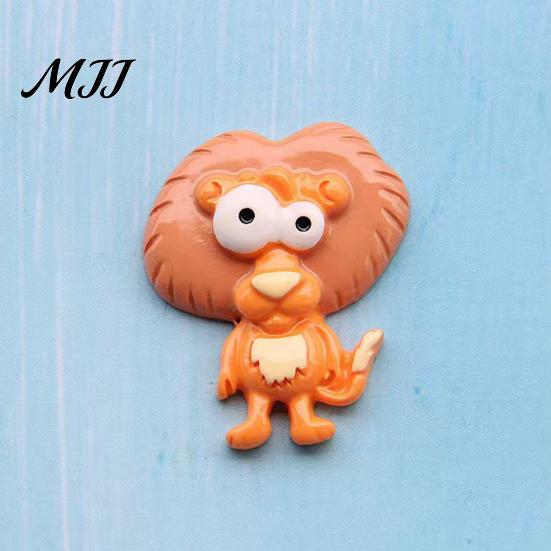 Office Memo Magnets Cartoon Animal Refrigerator Magnet, Big Eyes Shape Fridge Lion Magnet Notes Photo Holder, Gift for Lovers Zebras