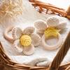 1 Stück Baby Blume Beißring Für Baby Niedliches Rasseln Holz Häkelrassel Spielzeug Für Kinder Holz Baby Spielzeug Montessori Kinderspielzeug