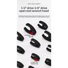19-Piece Adjustable Wrench Set - 10-22mm Metric & 3/8" Open-End Spanner Auto Repair Tool Kit