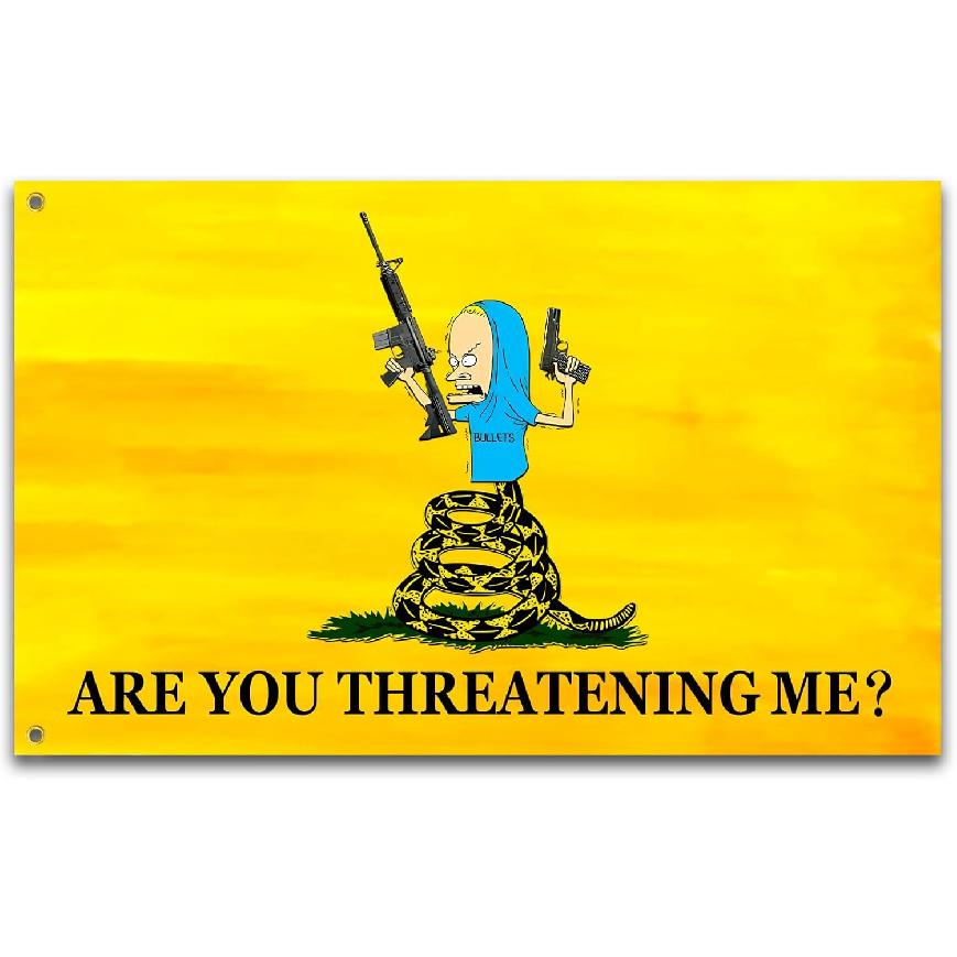 Tread On Them Flag Killdozer Flag 3x5 Ft Funny Man Cave Wall Banner for Room Teen Girls Indoor Outdoor Party Bedroom and College Dorm Wall Decor