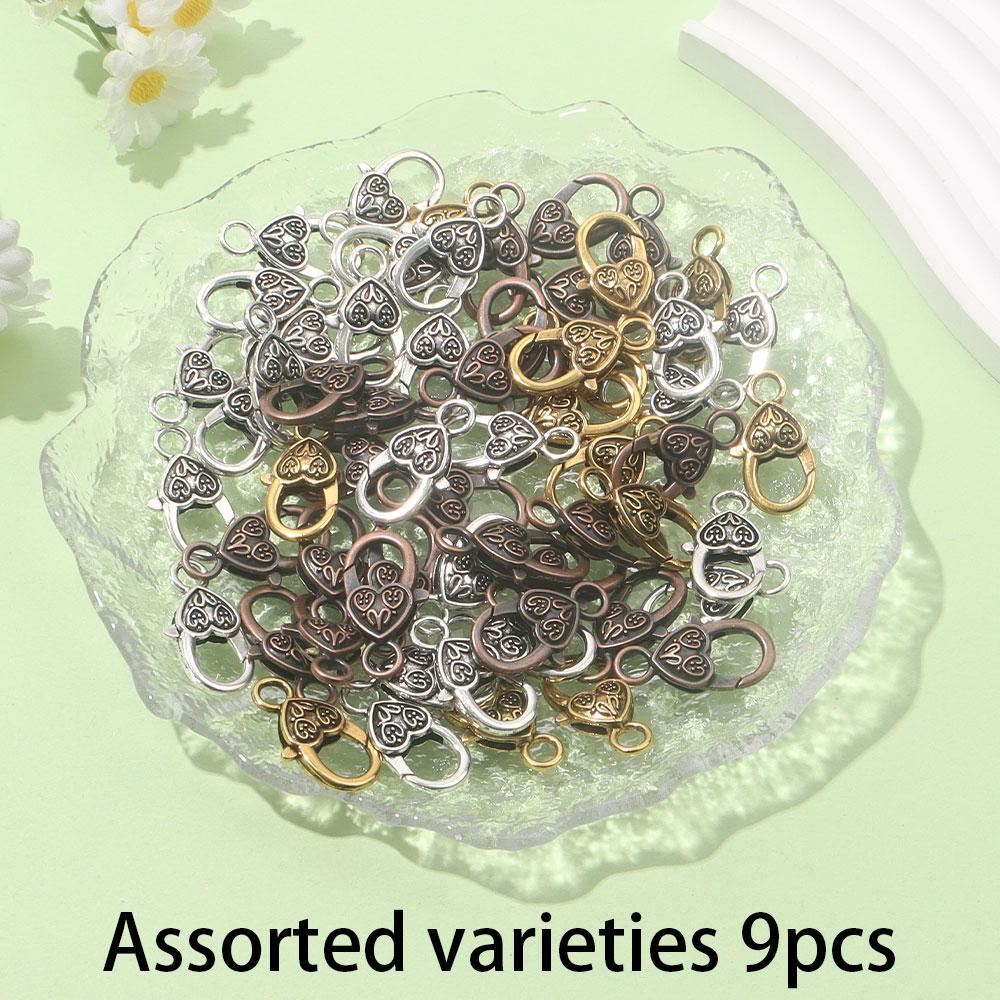 3/6/9 Herzförmiger Karabinerverschluss Karabinerverschluss Herzförmiger Legierungs-Karabinerhaken DIY Halskette Armband Schlüsselanhänger Schmuckherstellung