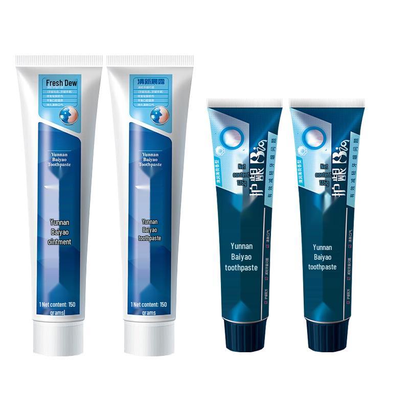 

Yunnan Baiyao Toothpaste Fresh Morning Dew & Active Peptide Mint Bundle