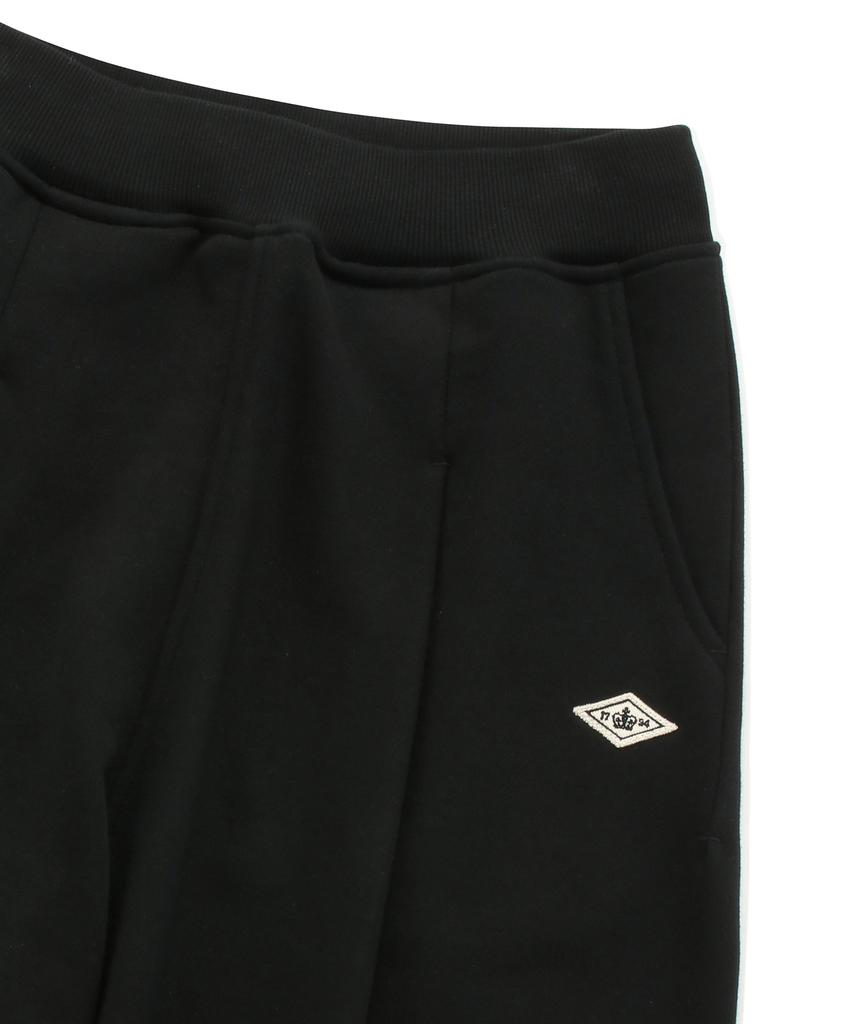 COLUMBIA UNIVERSITY 1754 Crown Wide Fit Pintuck Sweat Pants Black