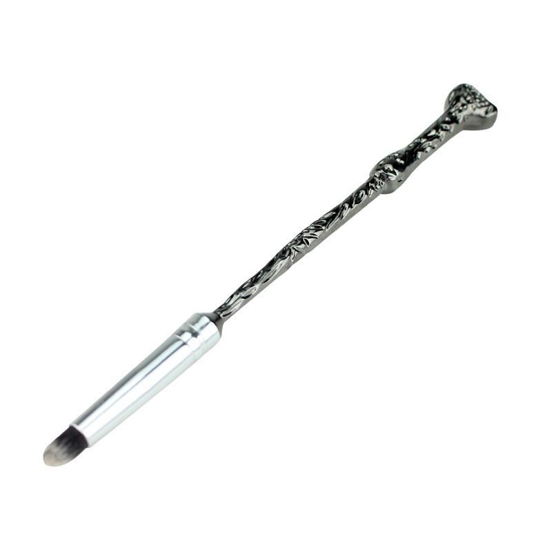 Harry Potter Magic Wand Makeup Brush With Aluminum Handle Portable Cosmetic Tool For Students
