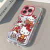 Red New Year Style iPhone 17 Case - Compatible with iPhone 14, 15, 16 Pro Max, Hello Kitty Design