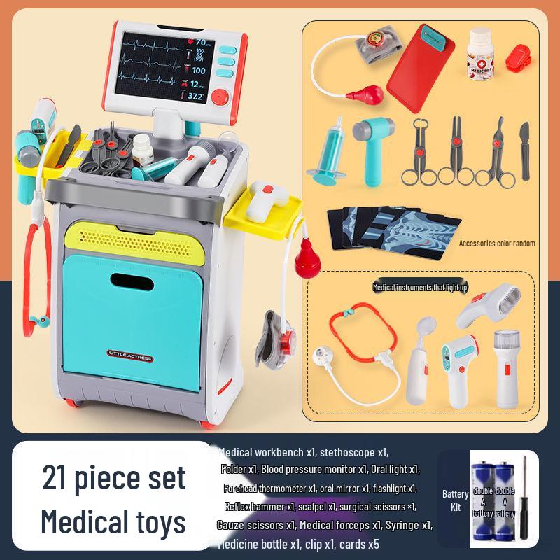 Kids' Doctor & Nurse Playset - Dollhouse Medical Kit for Kindergarten