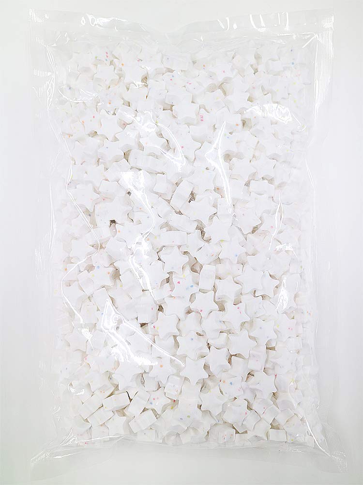 

NB 1kg Star White Ramune Approximately 830 pieces colors of ramune with sour cider E-Kyan [5 star-shaped mint, flavor]