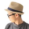 Straw Plus Summer Number Light [regnuu] Men's Hat, Lace-Knit Fedora, Size, (JP, Size, 61.0 Cm, Beige)