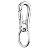 Men Stainless Steel Horseshoe Buckle Climbing Keychain Anti-Lost Buckle Hanging  Key Ring Car Decoration Gift