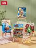 Blocks Loz Painting Christmas Tree Christmas Gift Drawing Puzzle Holiday Gift Assembled Toy Assembly Model Children 1296