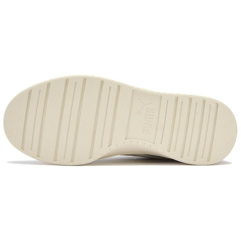 Puma Caven Unisex Synthetic Leather Versatile Low-top Skate Shoes Snow White 406753-01