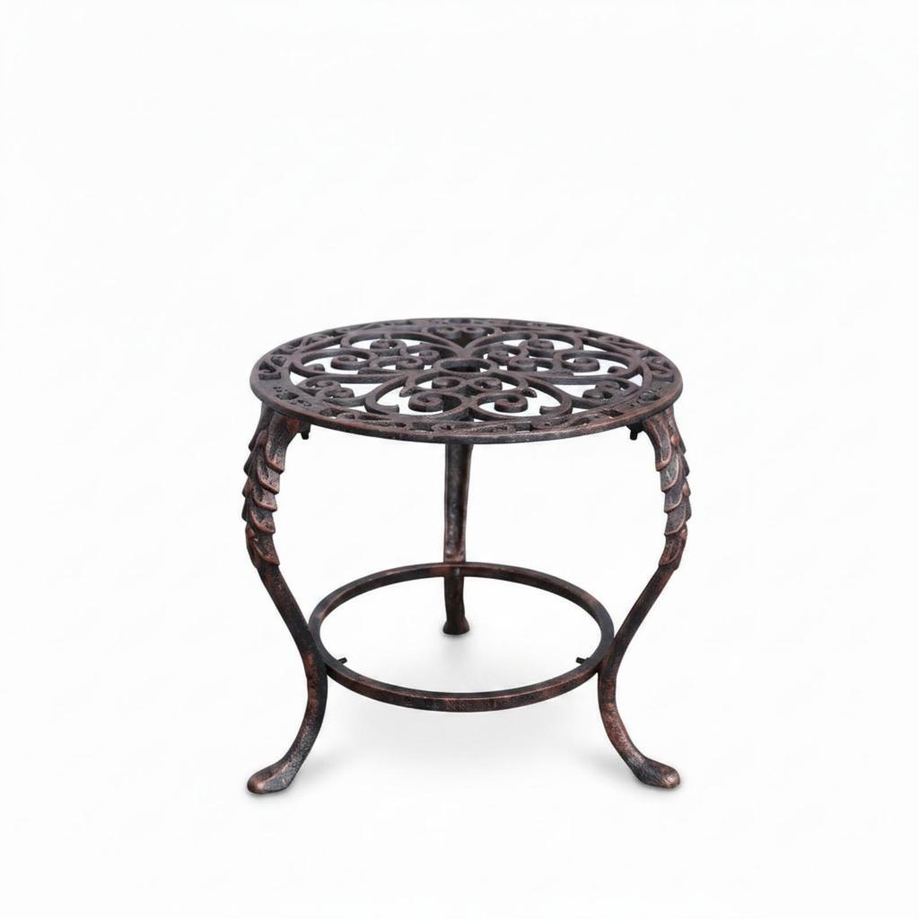 Vintage-Inspired Iron Plant Stand Indoor Outdoor for Living Room, Entryway