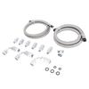 25 Inch 6AN Power Steering Pump Hose Kit Nylon Stainless Steel Waterproofing Replacement for C10 LS Swap Connects Type 2