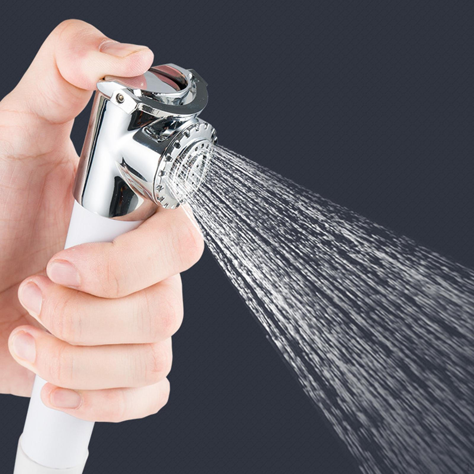 

Supercharge Shower Head Rainfall Showering Portable Button Press Outdoor Camping