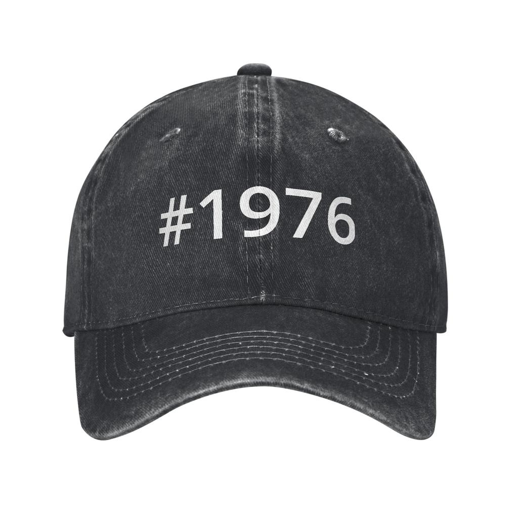 Mężczyźni Kobiety Urodzeni w 1976 roku vintage wiek 50 lat zabawny 50. urodziny Czapka Akcesoria Czapka z daszkiem Vintage Snapback Hat