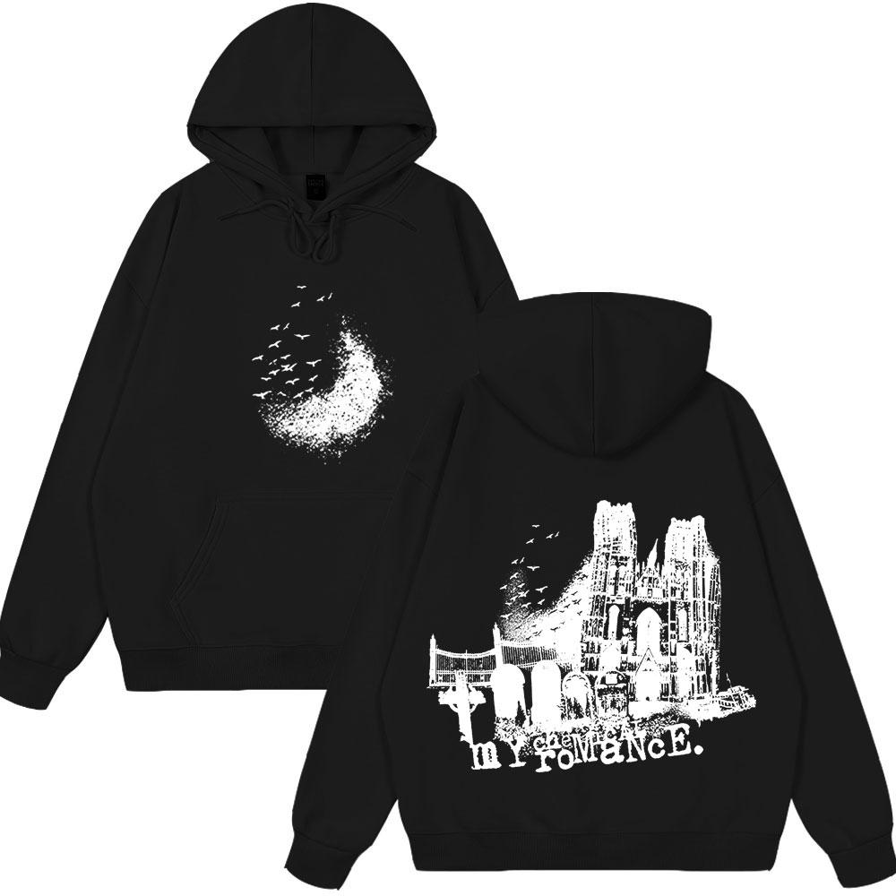 My Chemical Romance Hoody Cemetery Drive The Black Parade Gothic T-shirts Men Women Vintage Oversized T Shirt 2025 Hot Sale Tops