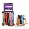 High Strength Iron Sport Medals Display Rack Wall Mounted Medals Hanger with PVC Bags Decorative Race Medals Holder
