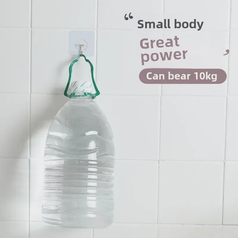 Transparent Strong Adhesive Wall Hook - No Punch, Traceless, High Load-bearing Sticky Hook for Easy Hanging