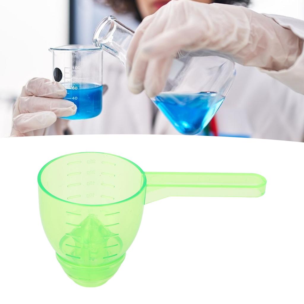 Measuring Scoop Funnel with Scale Spill Proof ABS Powder Measuring Spoon for Kitchen Tool