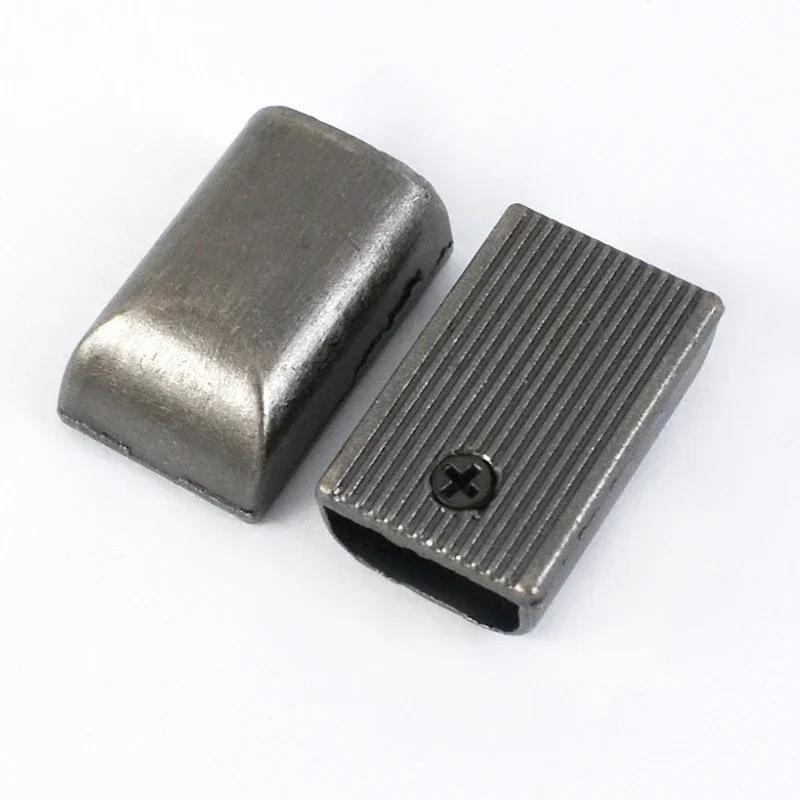 10/20/30Pcs Metal Zipper Stopper Zippers Tail Clip Zip Rope Cord Plug Head Detachable Screw Bag Clasp Sewing Hardware Accessory