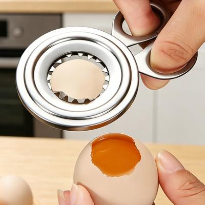 Stainless Steel Egg Cutter Opener Easy Egg Shell Remover Essential Kitchen