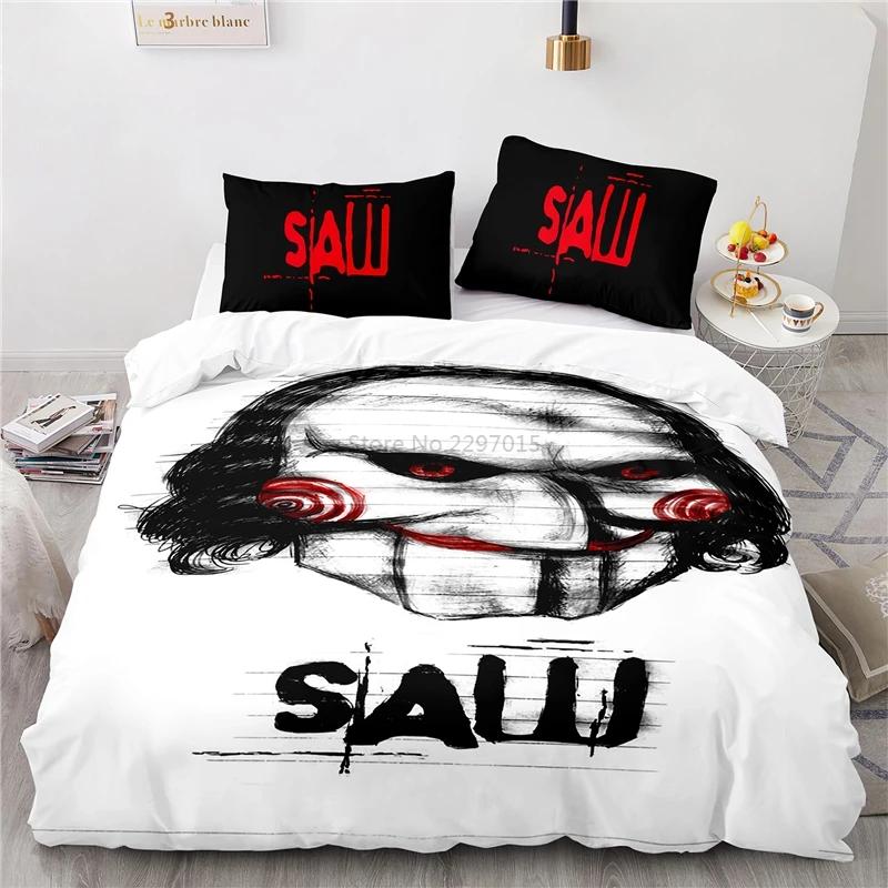 Horror Saw Movie Bedding Set 3d Duvet Cover Set Pillowcase Twin Full Queen King Size Bedclothes Comforter Cover Set Dropshipping