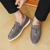 Fashion 2025 New Men's Fashion Lock Buckle Loafers Light Breathable Flats Driving Shoes Non Slip  Tassels Casual Outdoor Walking Shoes