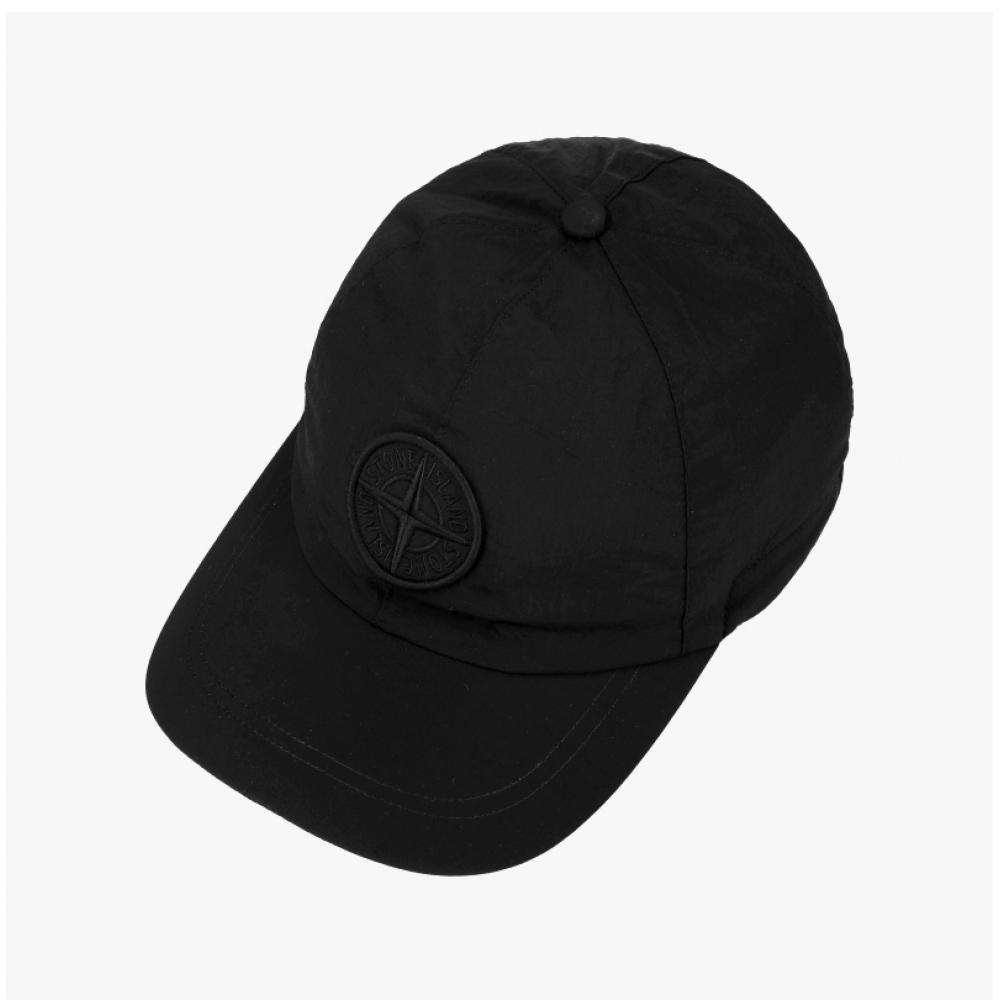 Stone Island Econylon Metal Compass Logo Embroidery Cap K2s159100011 S0076 V0029